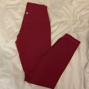 Lululemon Align Leggings Pomegranate